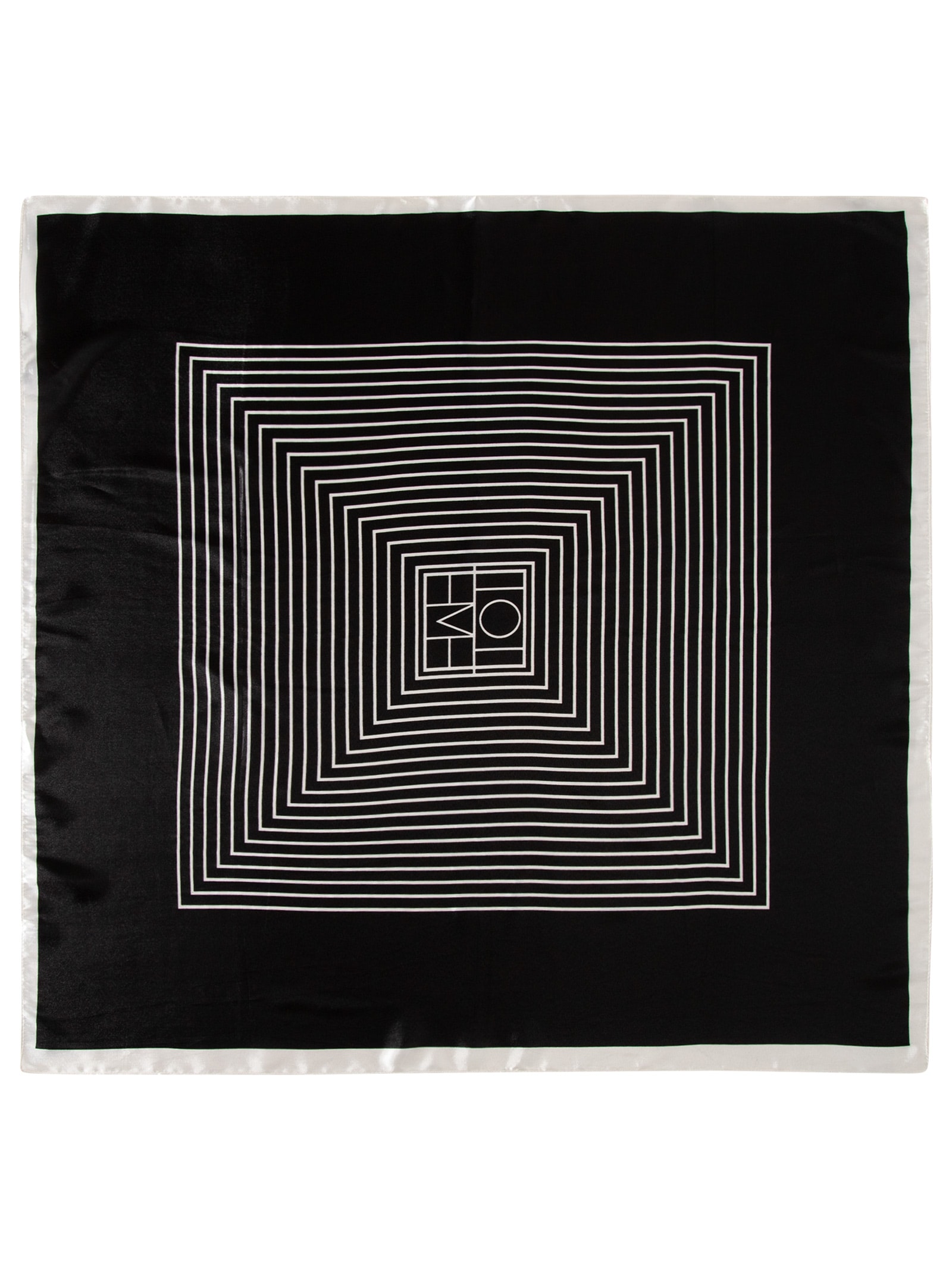 Lenço Feminino Listrado Preto Market 33