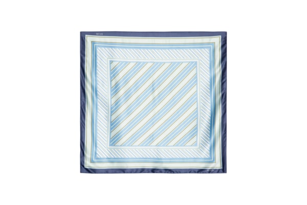 Lenço Feminino Listras Coord I - Azul