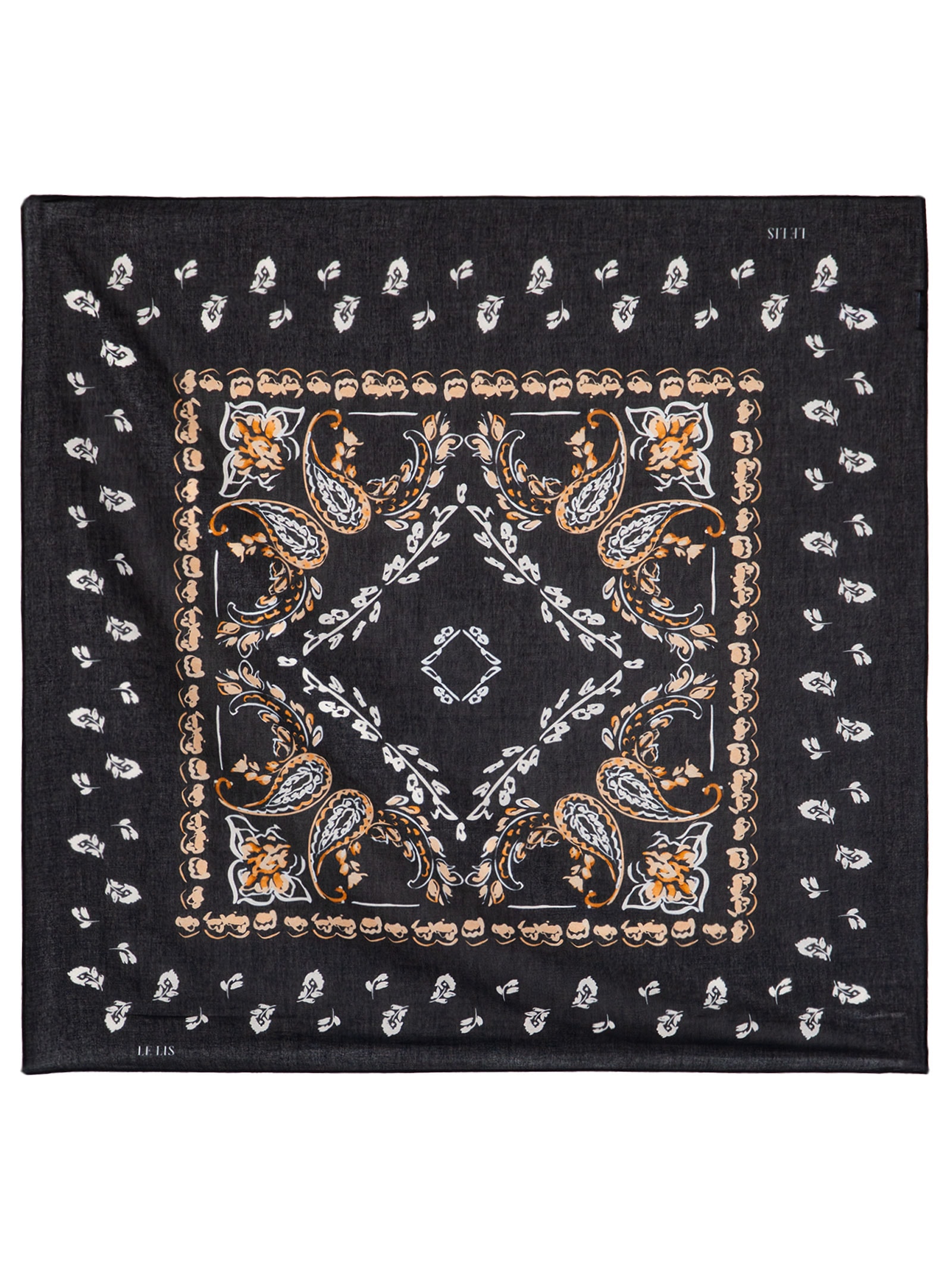 Lenço Feminino Paisley Preto Le Lis