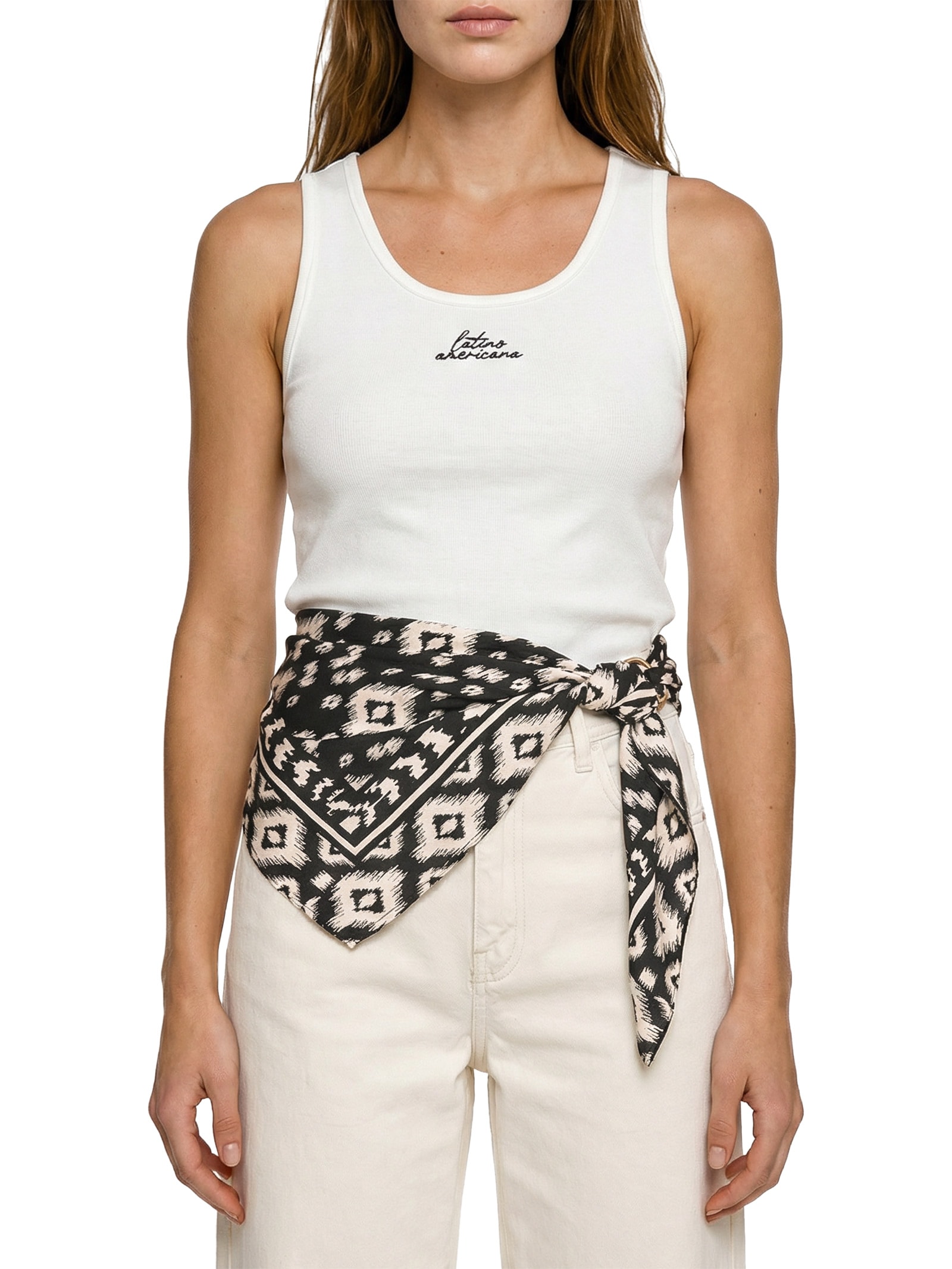 Lenço Feminino Puno Preto Cacay