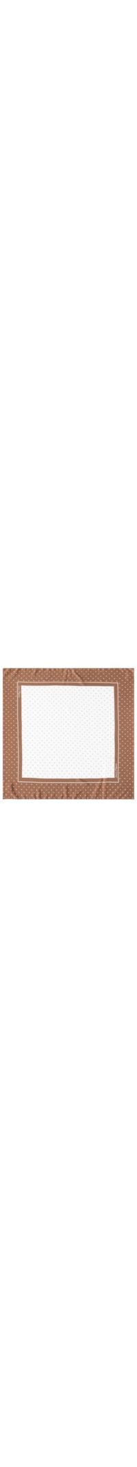 Lenço Feminino Quadrado Estampado Acetinado - Marrom