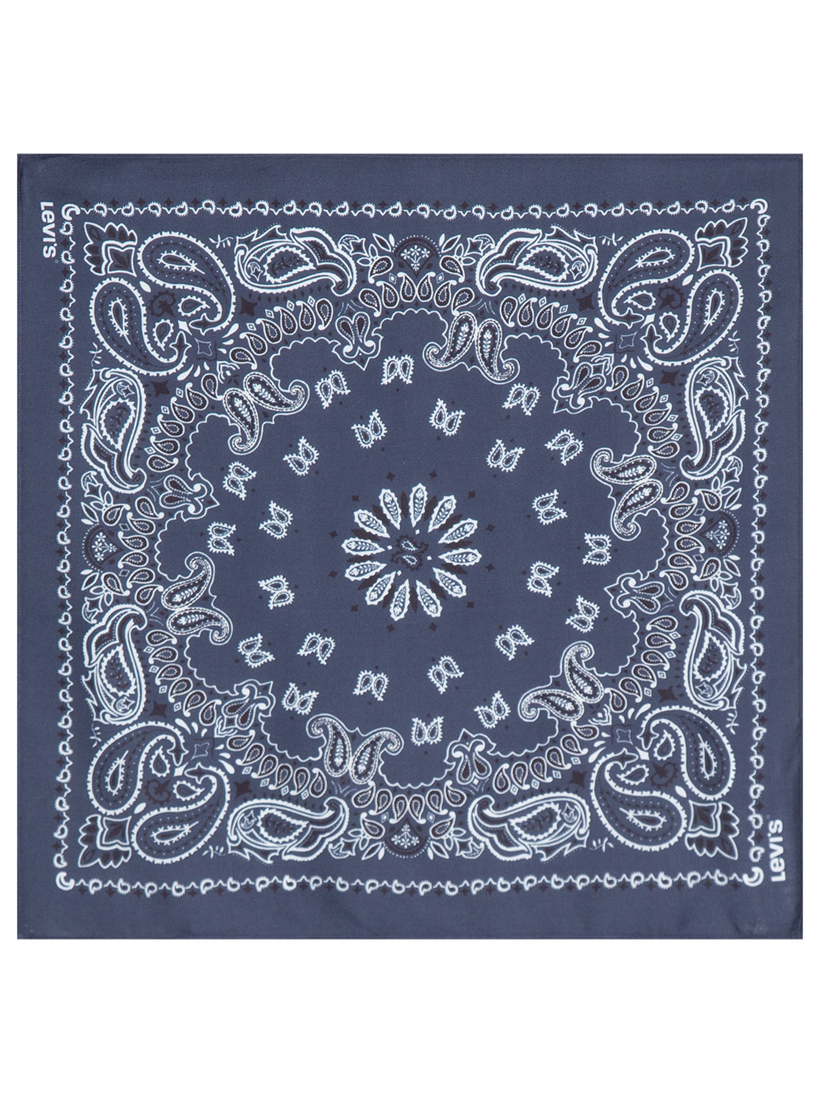 Lenço Feminino Satin Bandana Azul Levi's