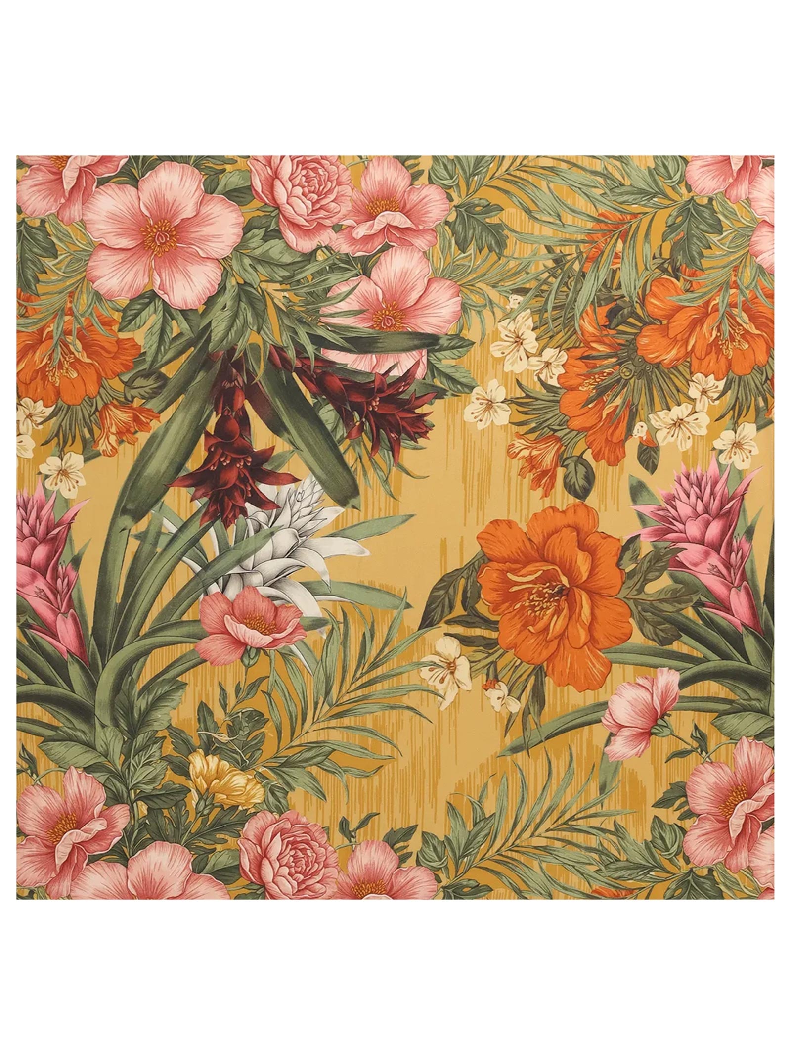 Lenço Feminino Tropical Vintage Amarelo Triya