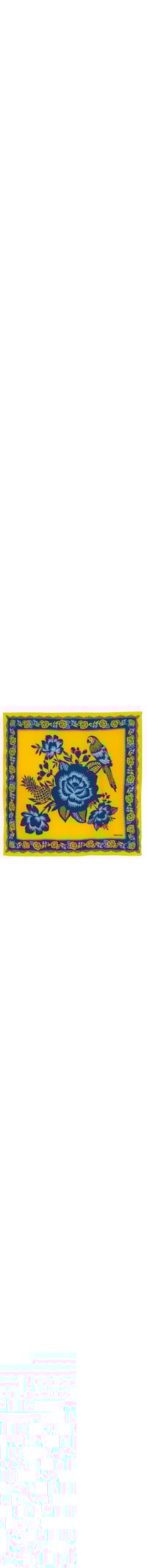 Lenço Praia Floral - Amarelo