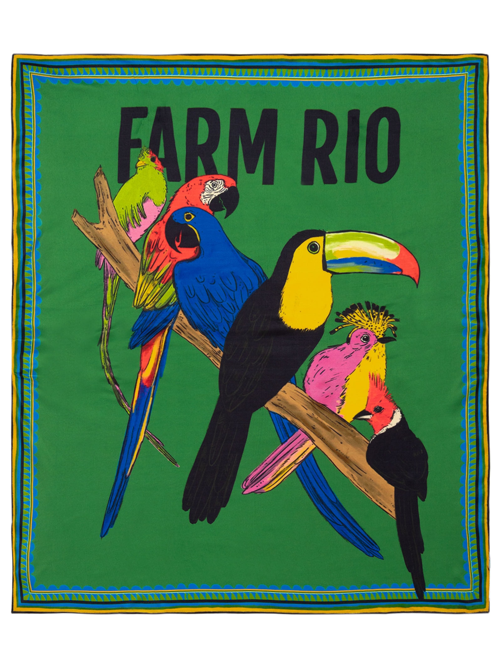 Lenço Rio Natureza Verde Farm