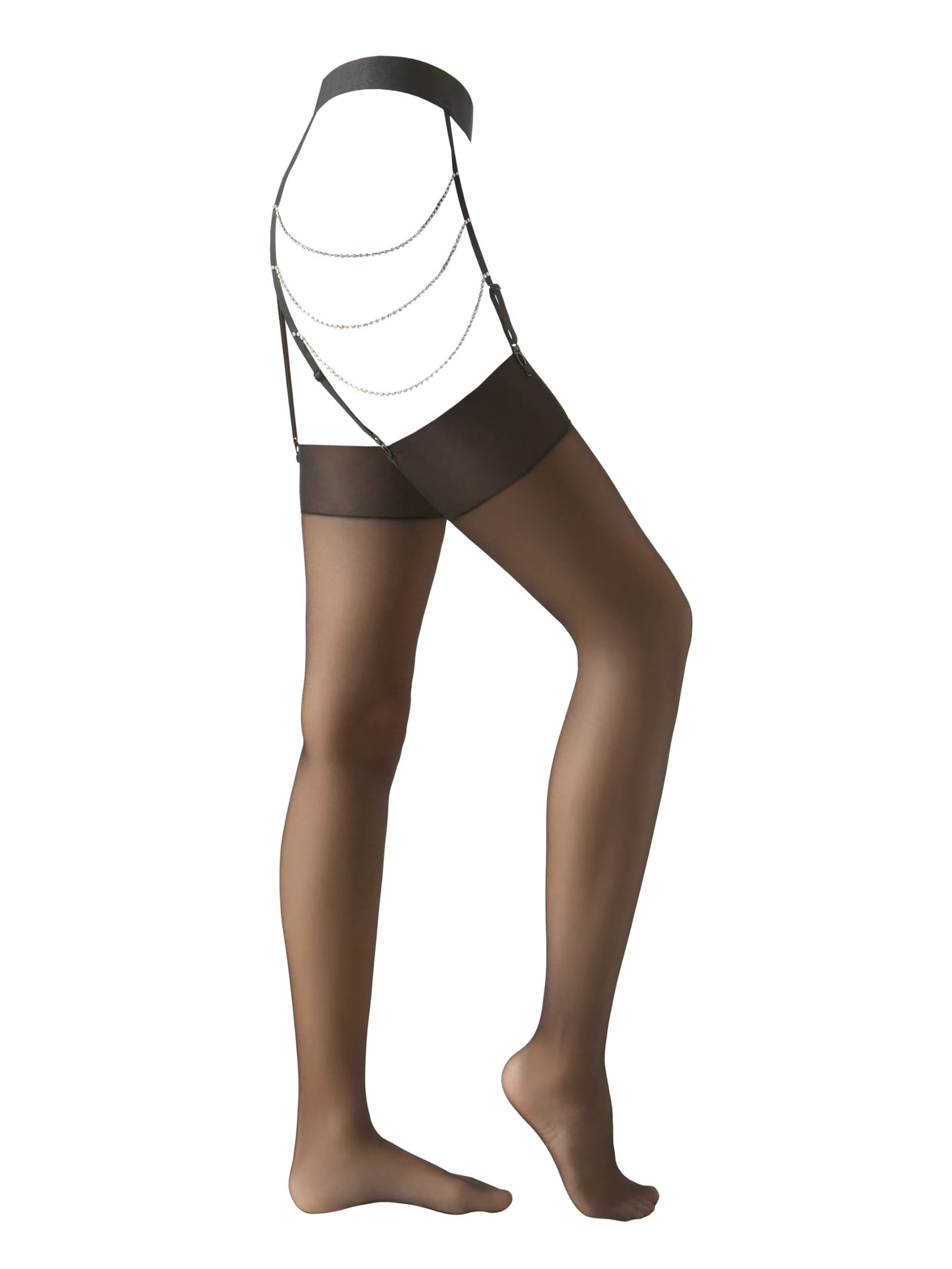 Liga Com Strass Preto Calzedonia