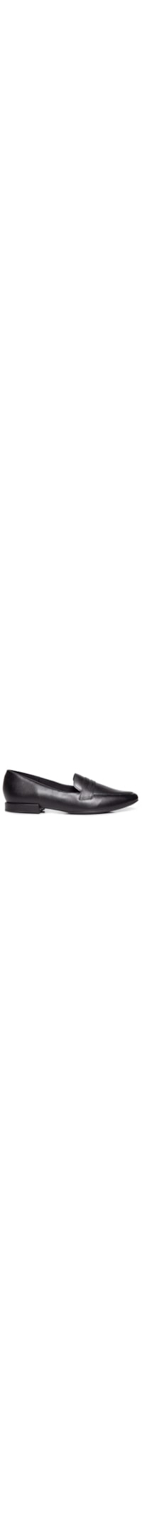 Loafer Feminino Básico Couro - Preto