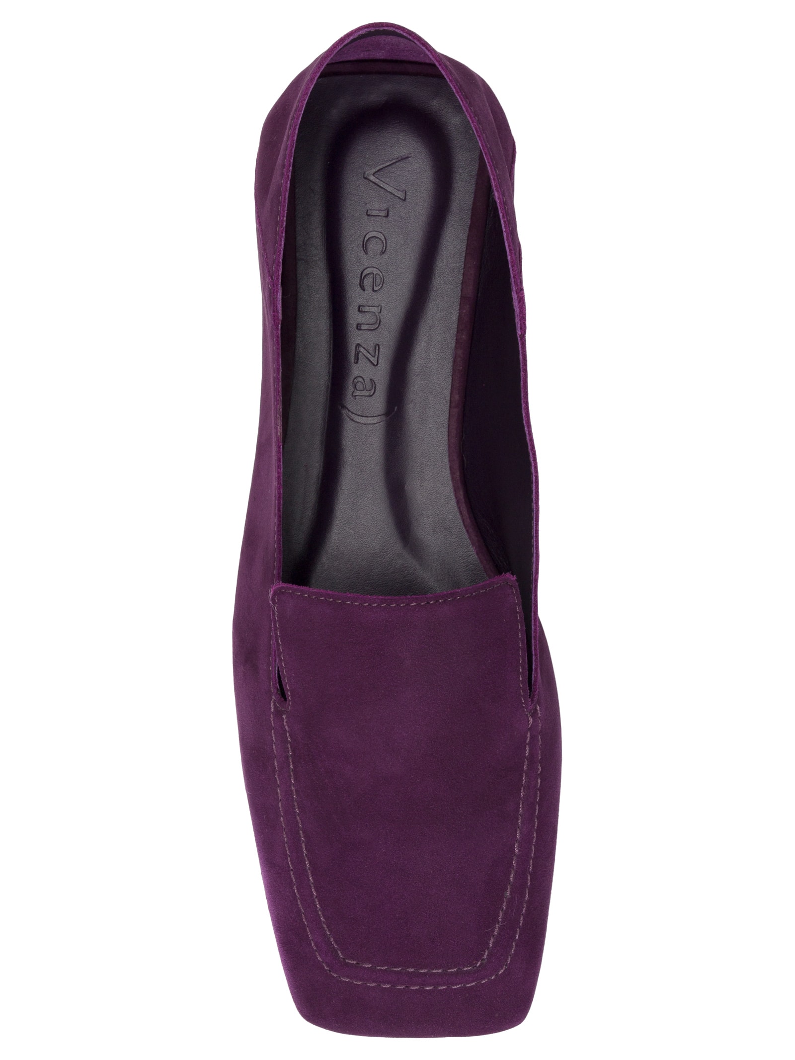 Loafer Feminino Quadrado Roxo Vicenza