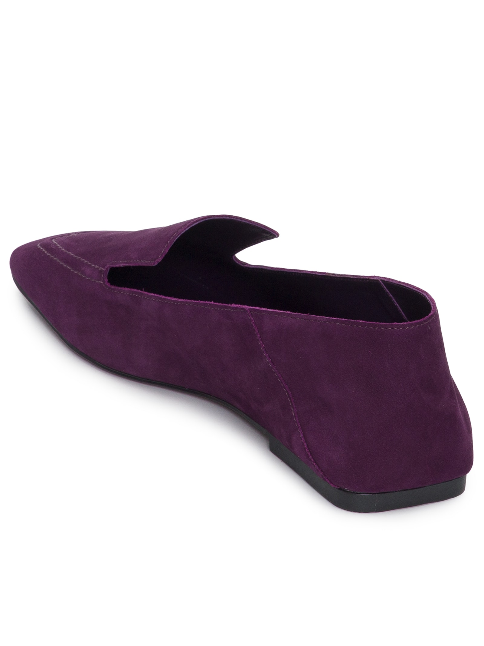 Loafer Feminino Quadrado Roxo Vicenza