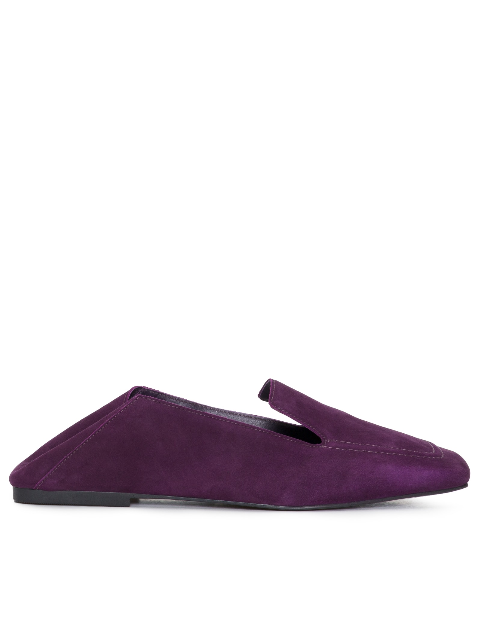 Loafer Feminino Quadrado Roxo Vicenza