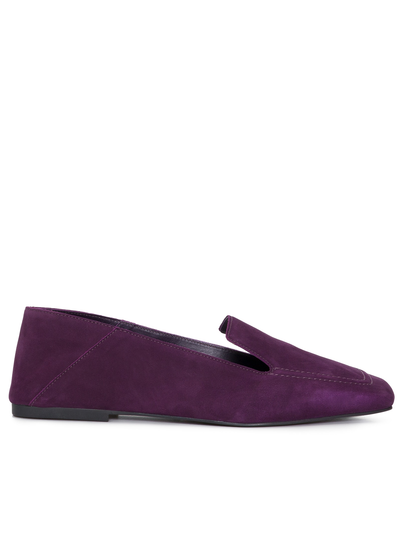Loafer Feminino Quadrado Roxo Vicenza