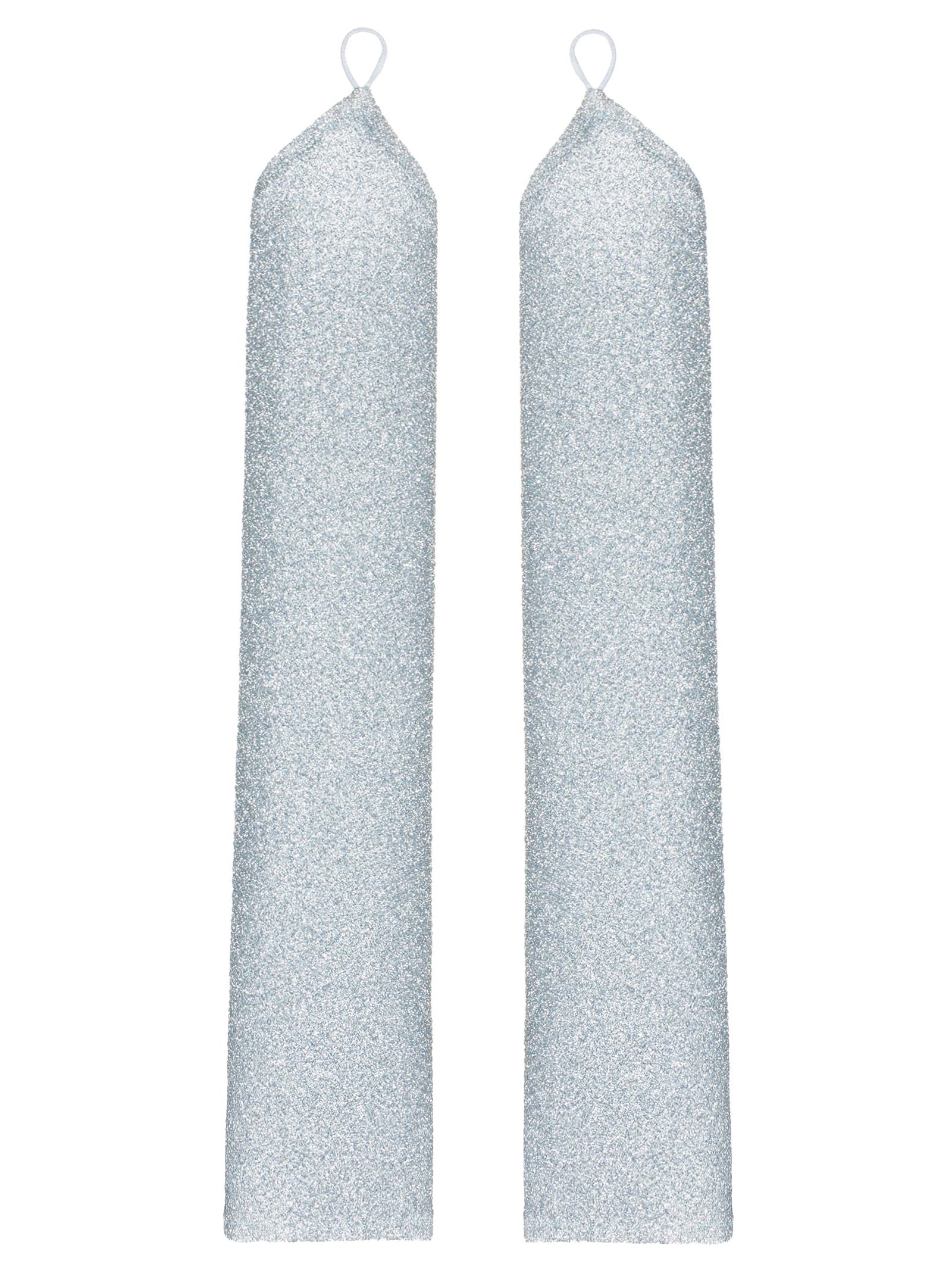 Luva 7/8 Carnaval Em Lurex Azul Market 33