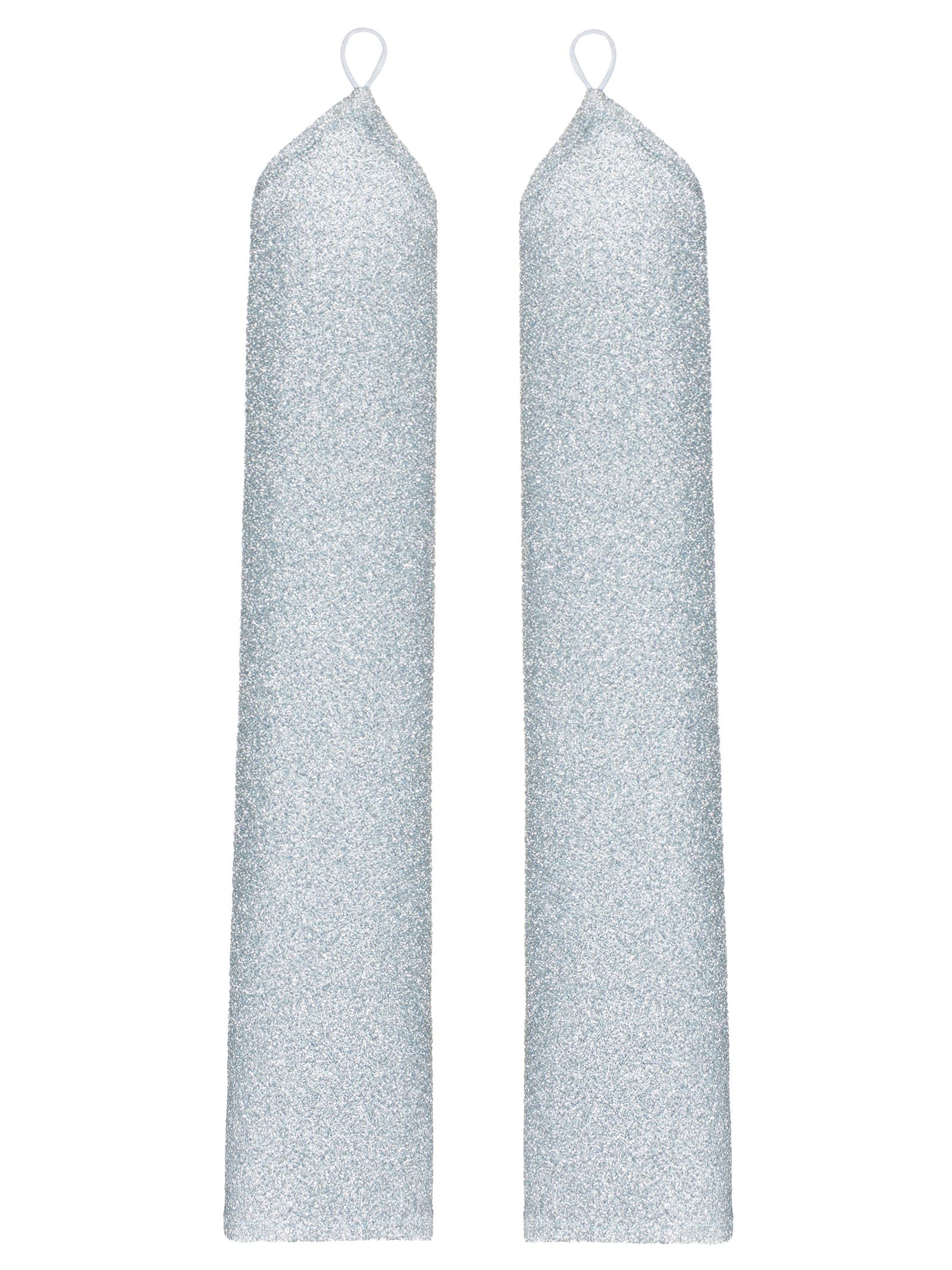 Luva 7/8 Carnaval Em Lurex Azul Market 33