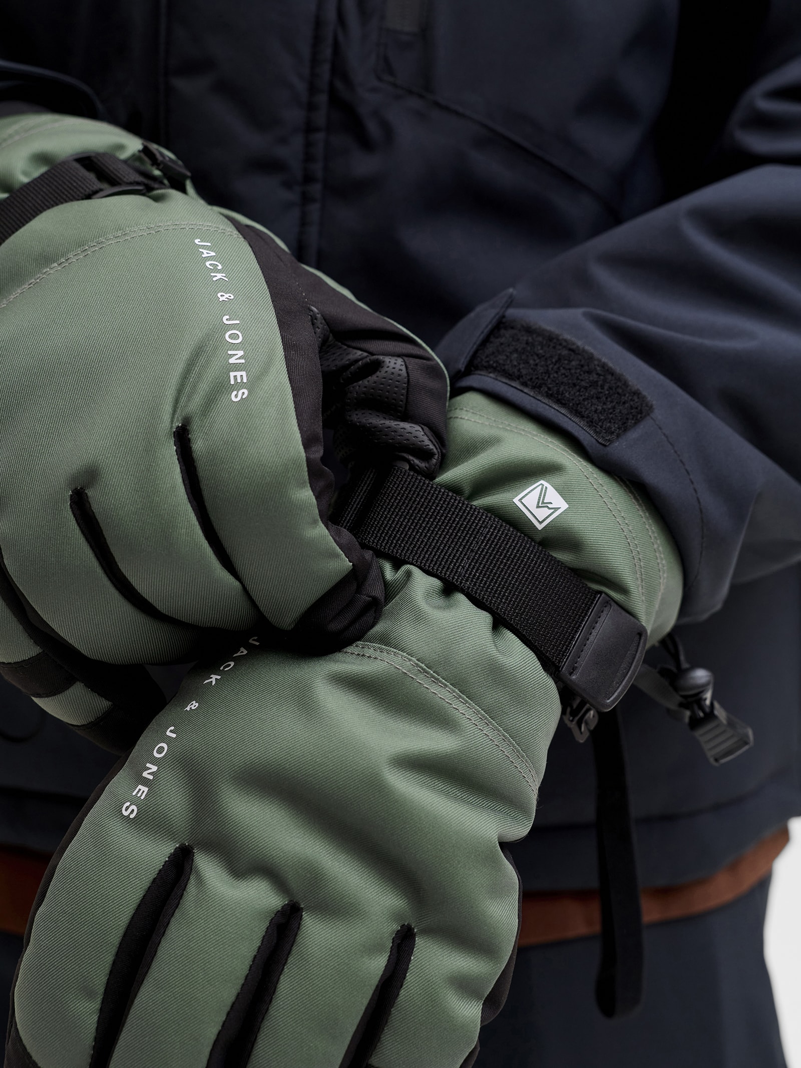 Luva Masculina Jacvalley Gloves Ski Verde Jack & Jones