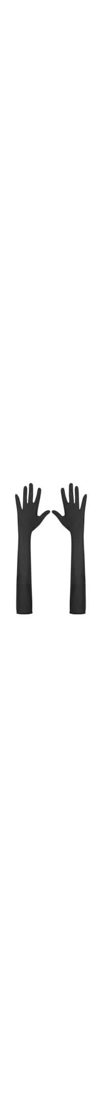 Luvas Femininas Longas - Preto