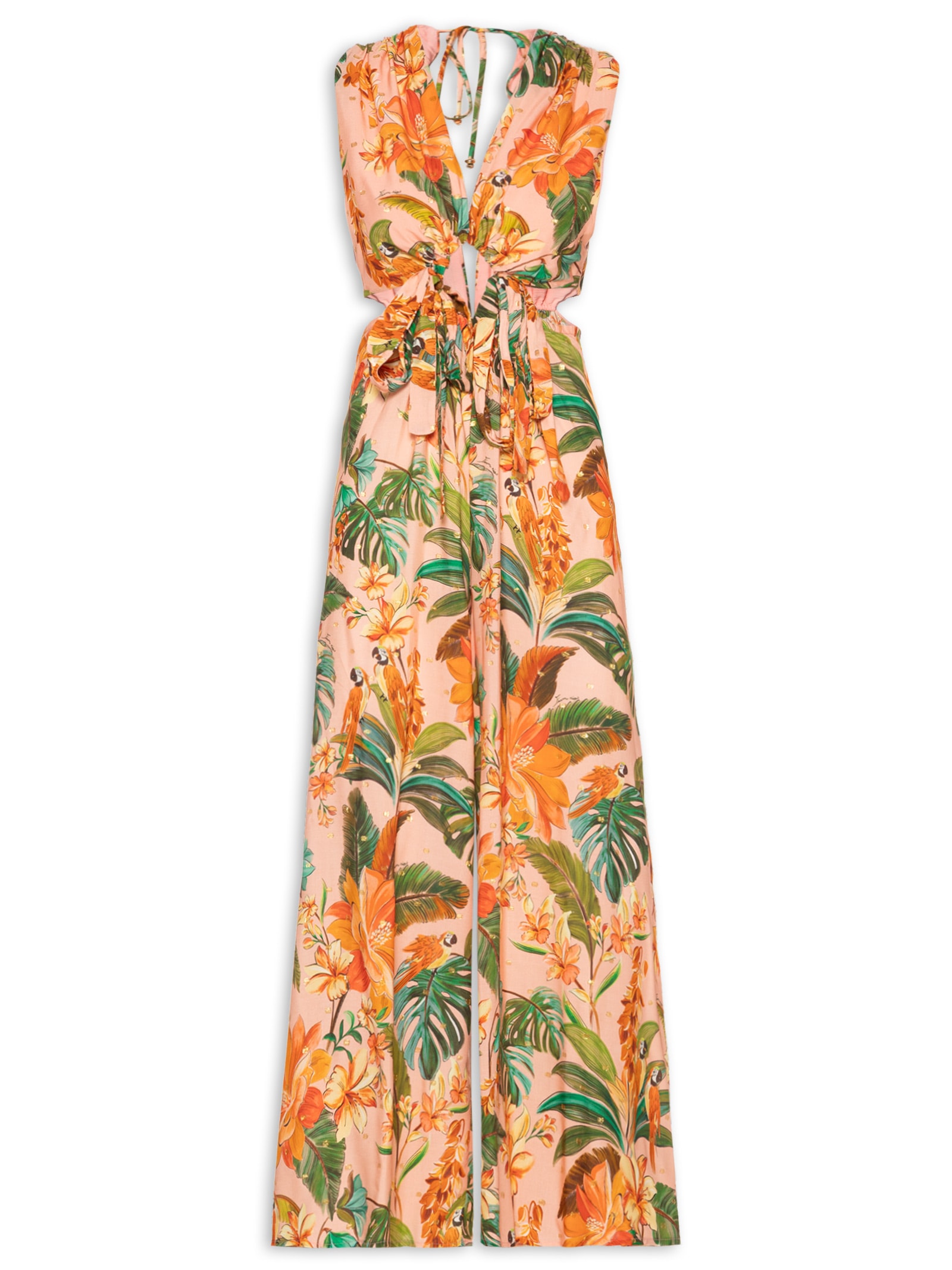 Macacão Canto Dos Pássaros Rosa Farm