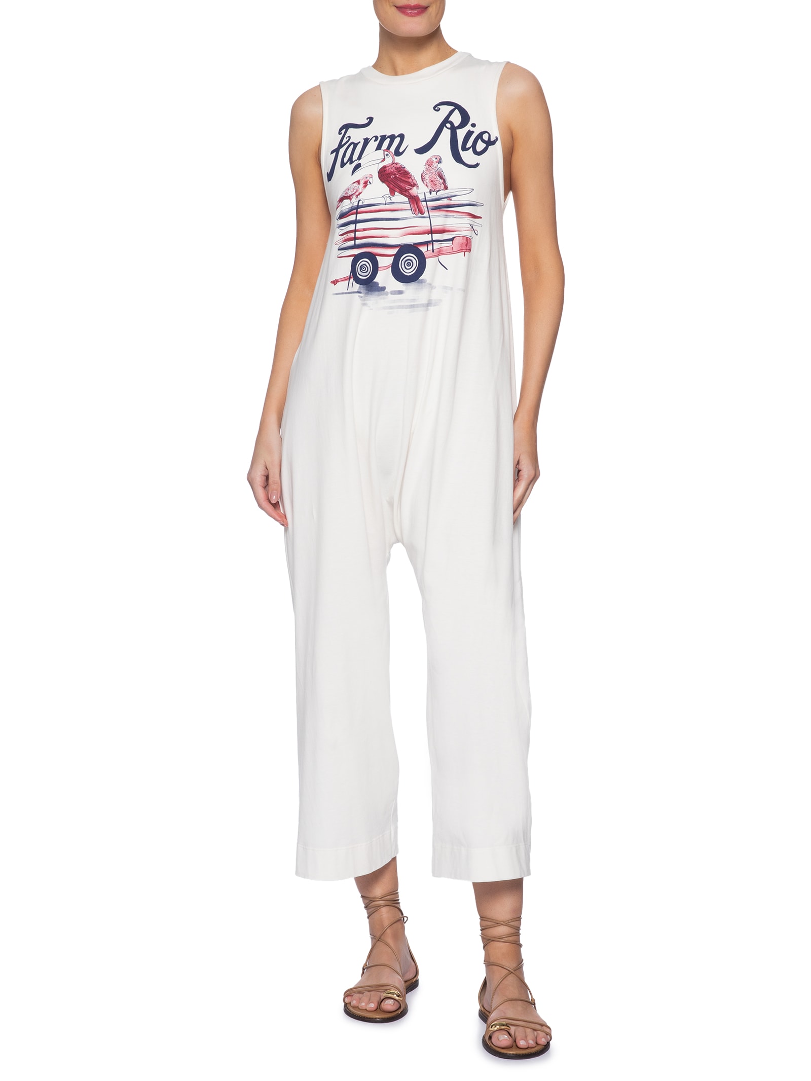 Macacão Feminina Pilha de Pranchas – Branco Farm
