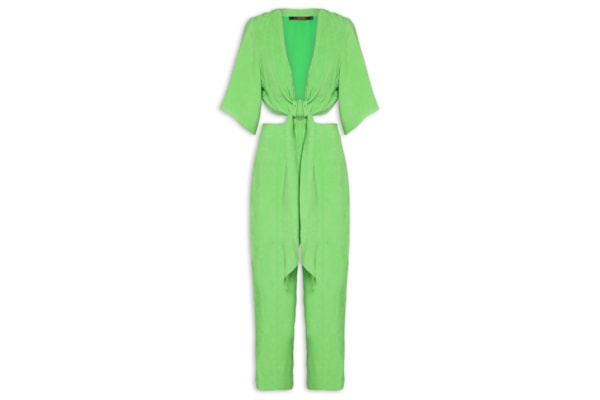 Macacão Feminino Amarração Proa - Verde