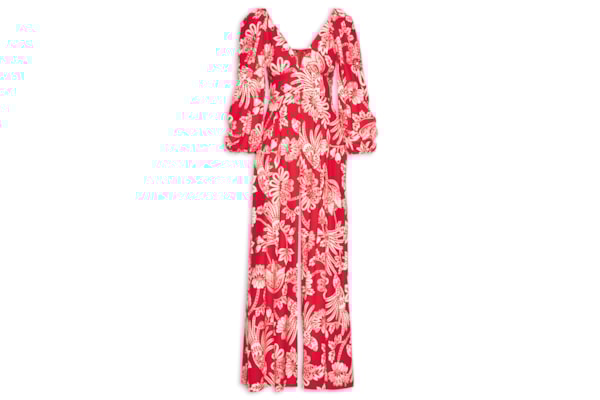 Macacão Feminino Arara Floral - Vermelho