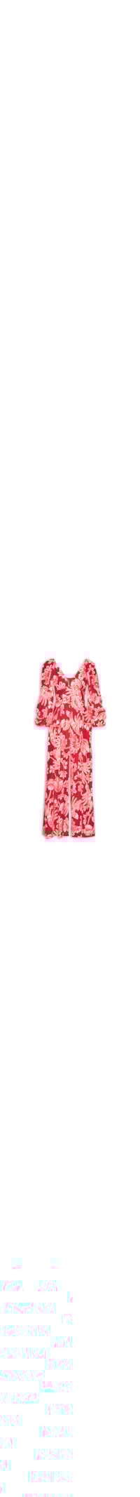 Macacão Feminino Arara Floral - Vermelho