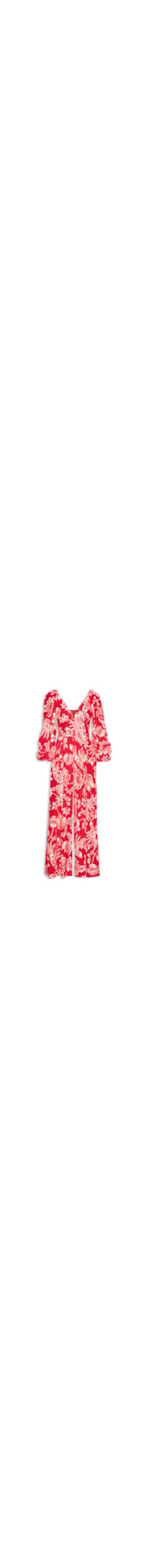 Macacão Feminino Arara Floral - Vermelho