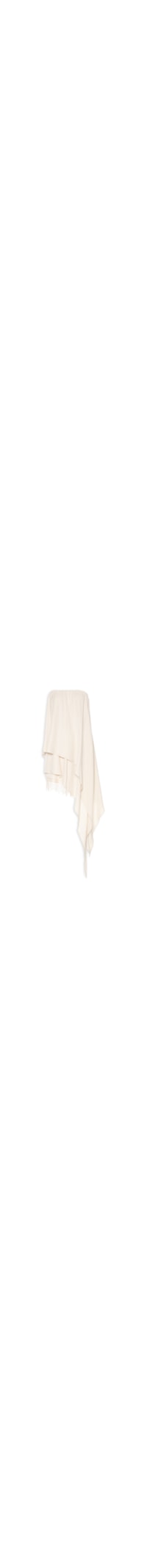 Macacão Feminino Assimétrico Sem Mangas Com Renda - Off White
