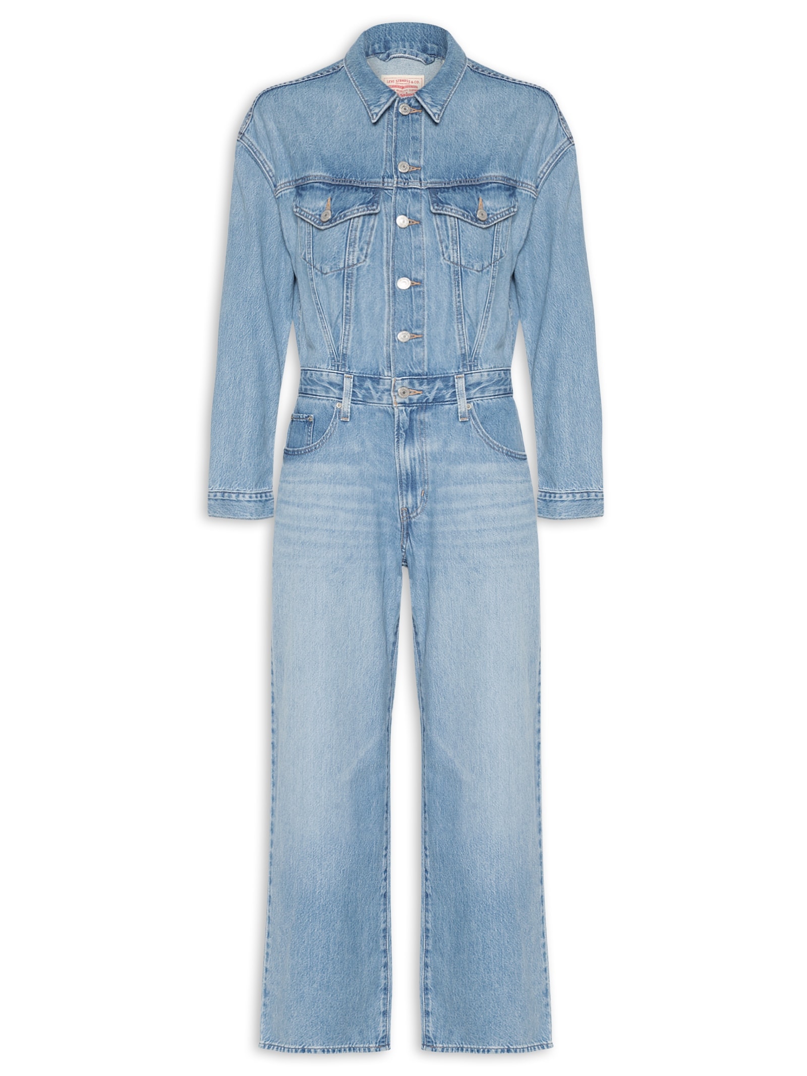 Levi's - Macacão Feminino Baggy Jumpsuit H1'25 - Azul