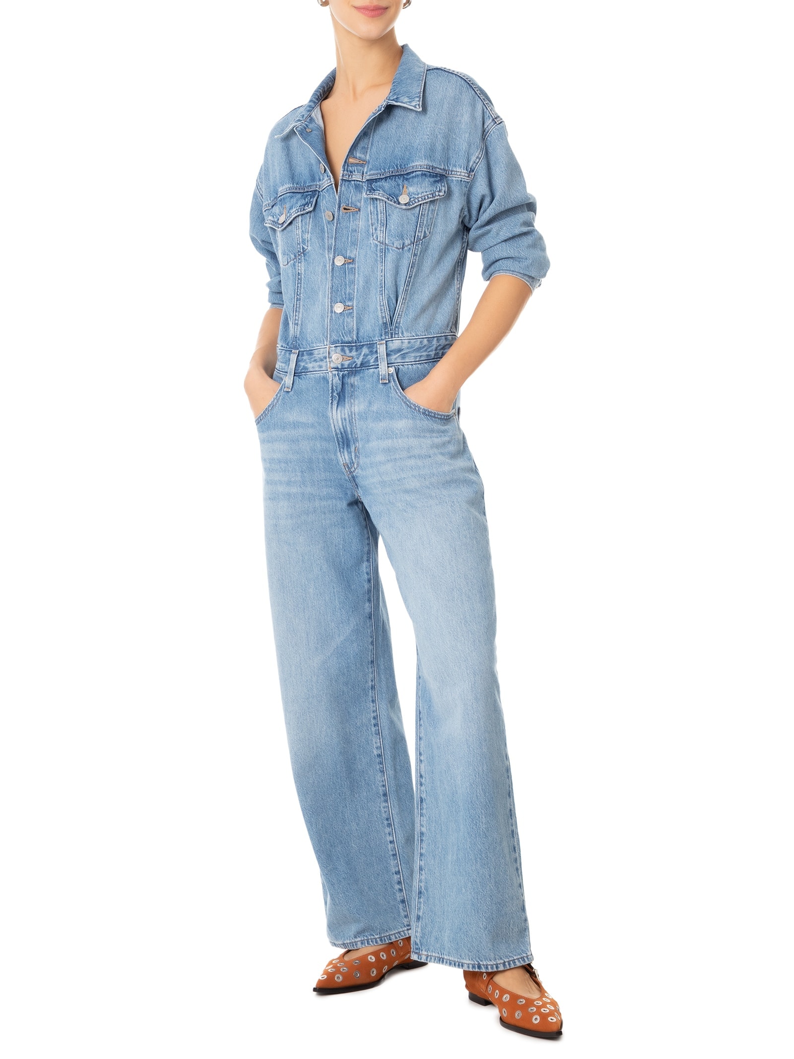 Levi's - Macacão Feminino Baggy Jumpsuit H1'25 - Azul