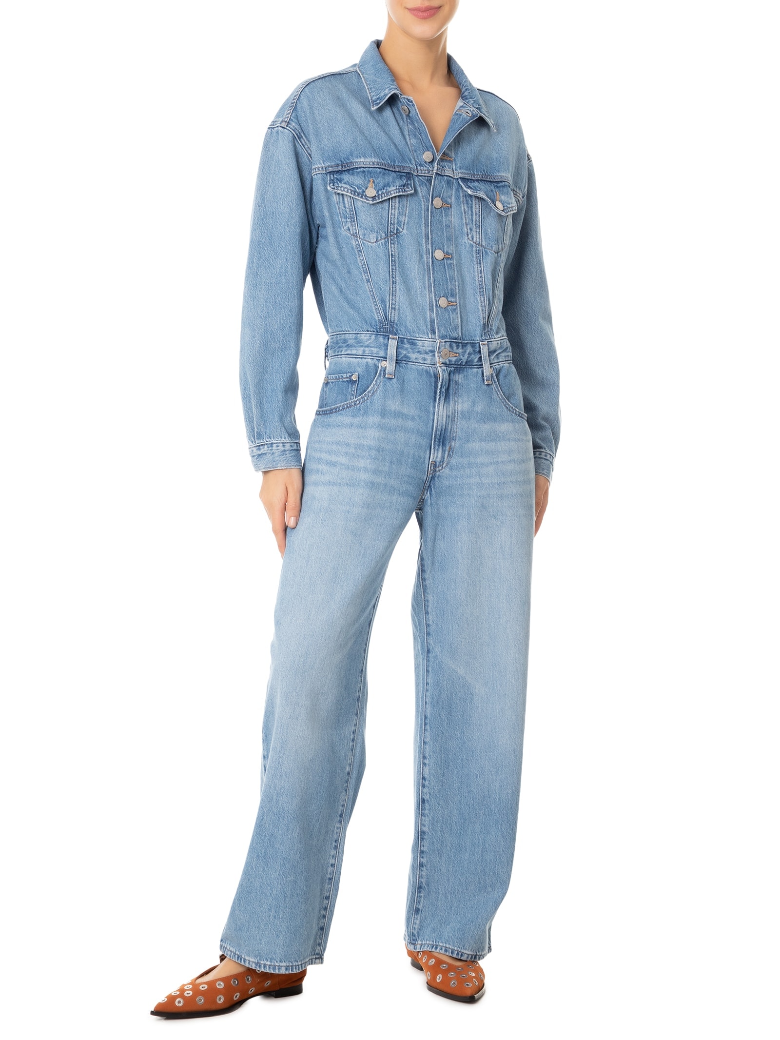 Levi's - Macacão Feminino Baggy Jumpsuit H1'25 - Azul