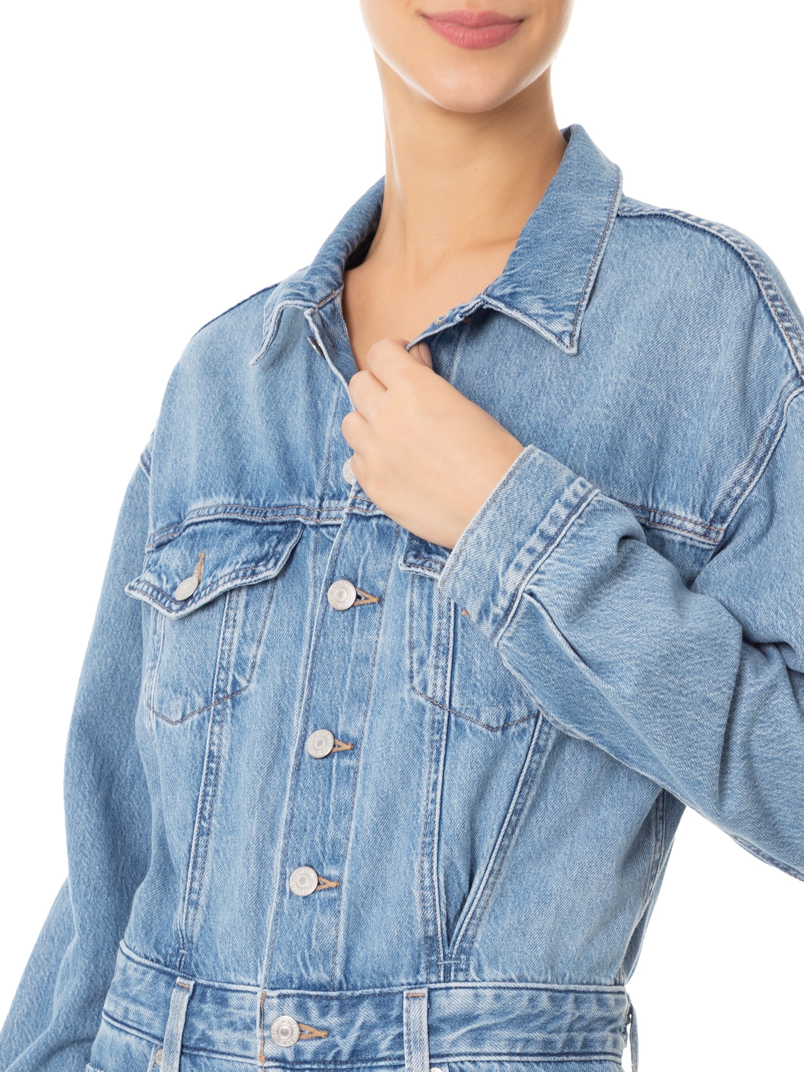 Levi's - Macacão Feminino Baggy Jumpsuit H1'25 - Azul