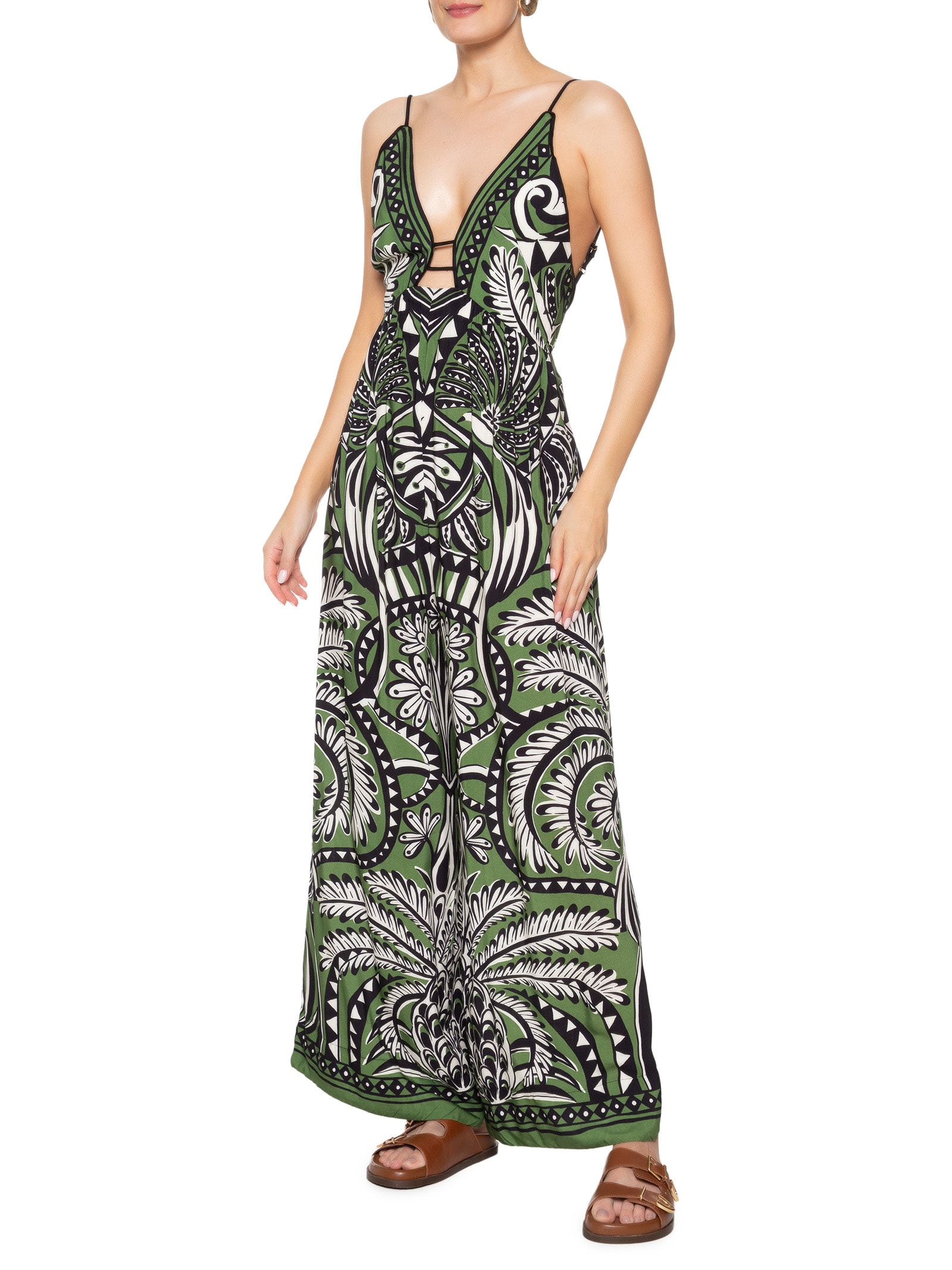 Macacão Feminino Balamana Verde Farm