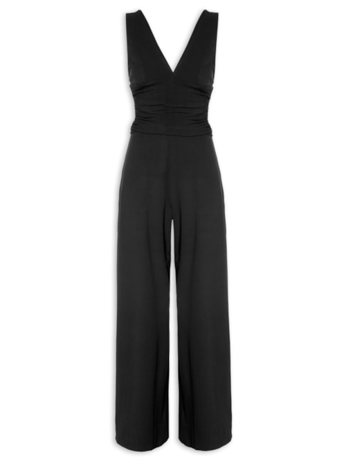 Macacão Feminino Bandage Decote V – Preto