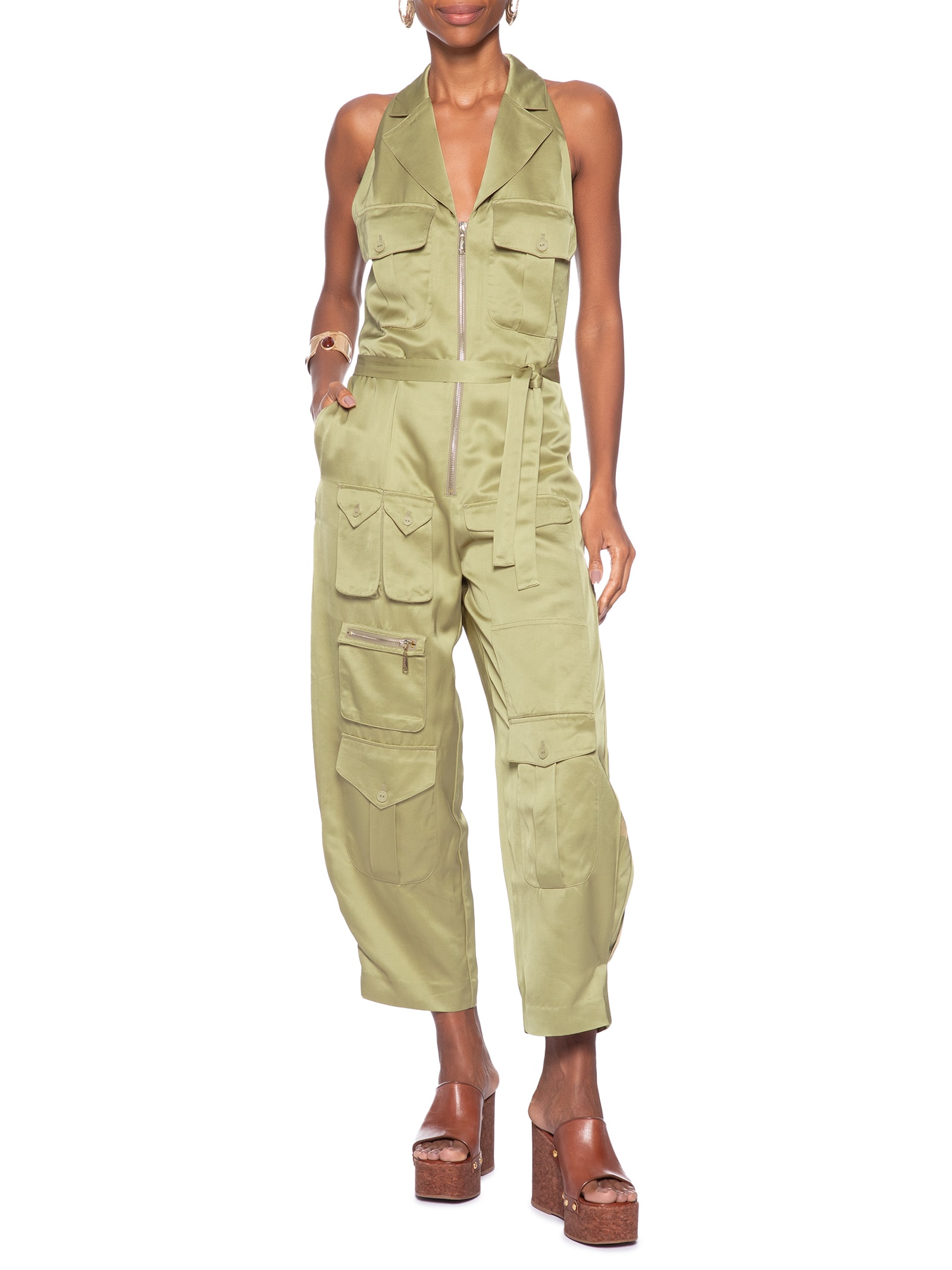 Macacão Feminino Bolsos – Verde Animale