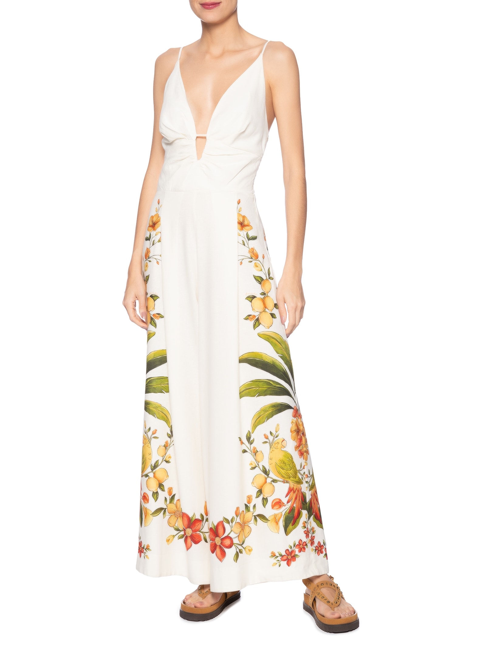 Macacão Feminino Bosque Chic Branco Farm