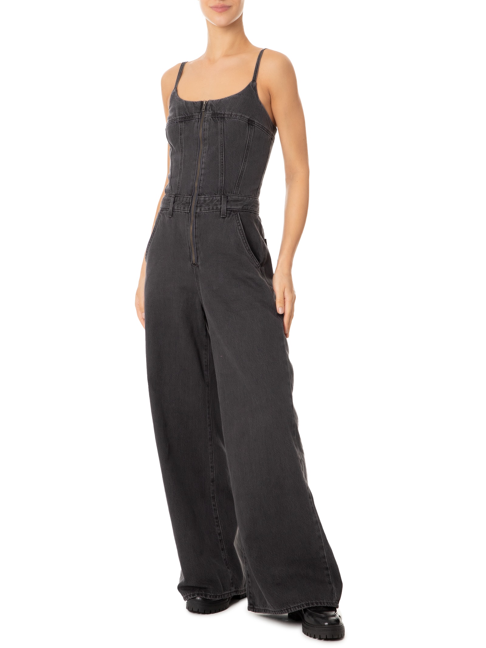 Levi's - Macacão Feminino Bustier Jumpsuit - Cinza