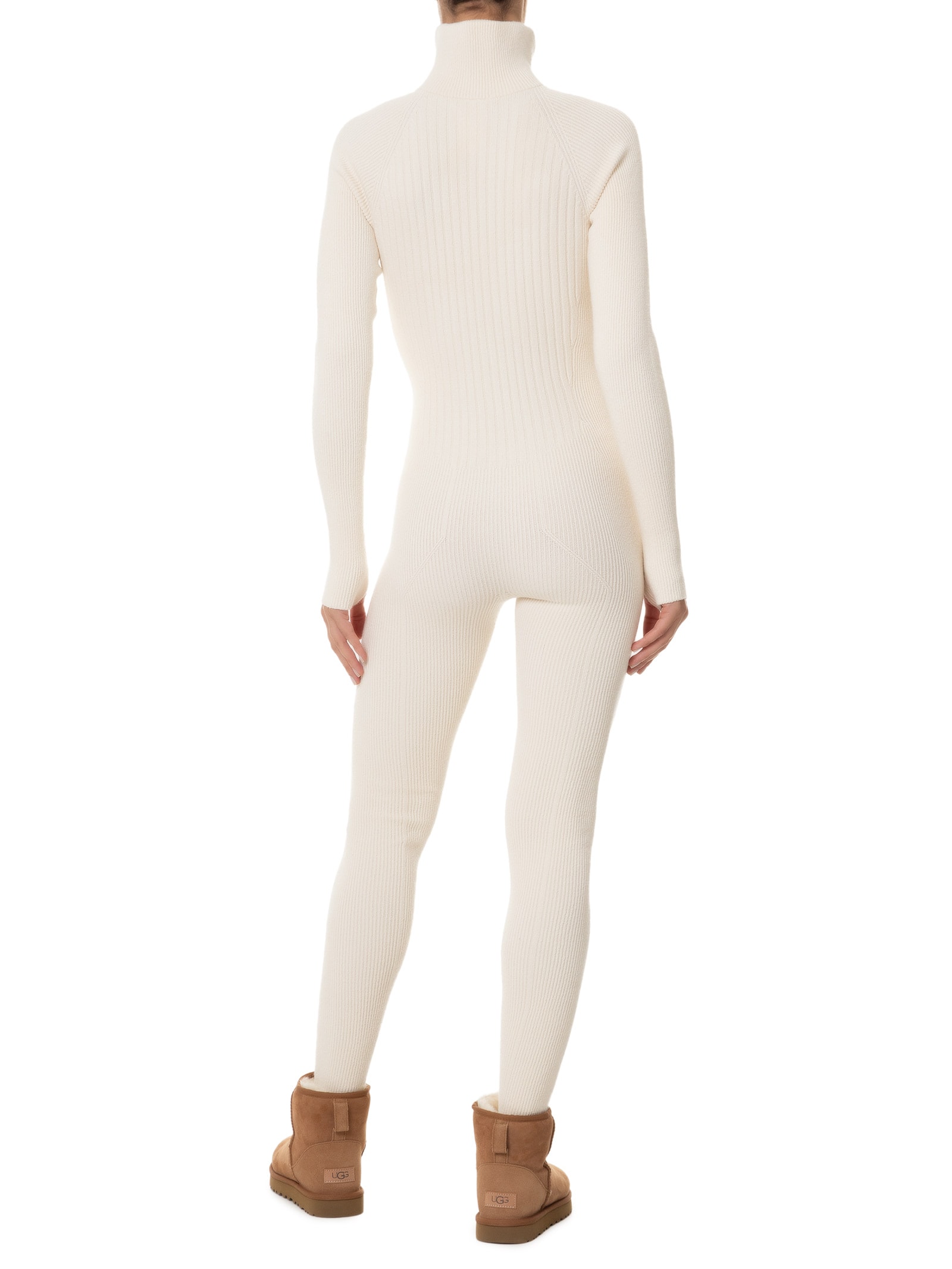 Anselmi - Macacão Feminino Canelado - Off White