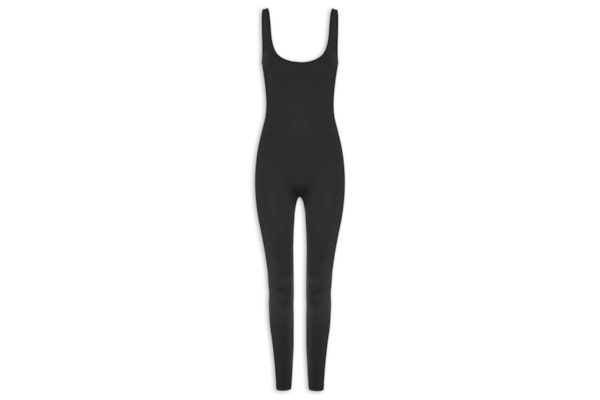 Macacão Feminino Com Decote Costas Profundo - Preto