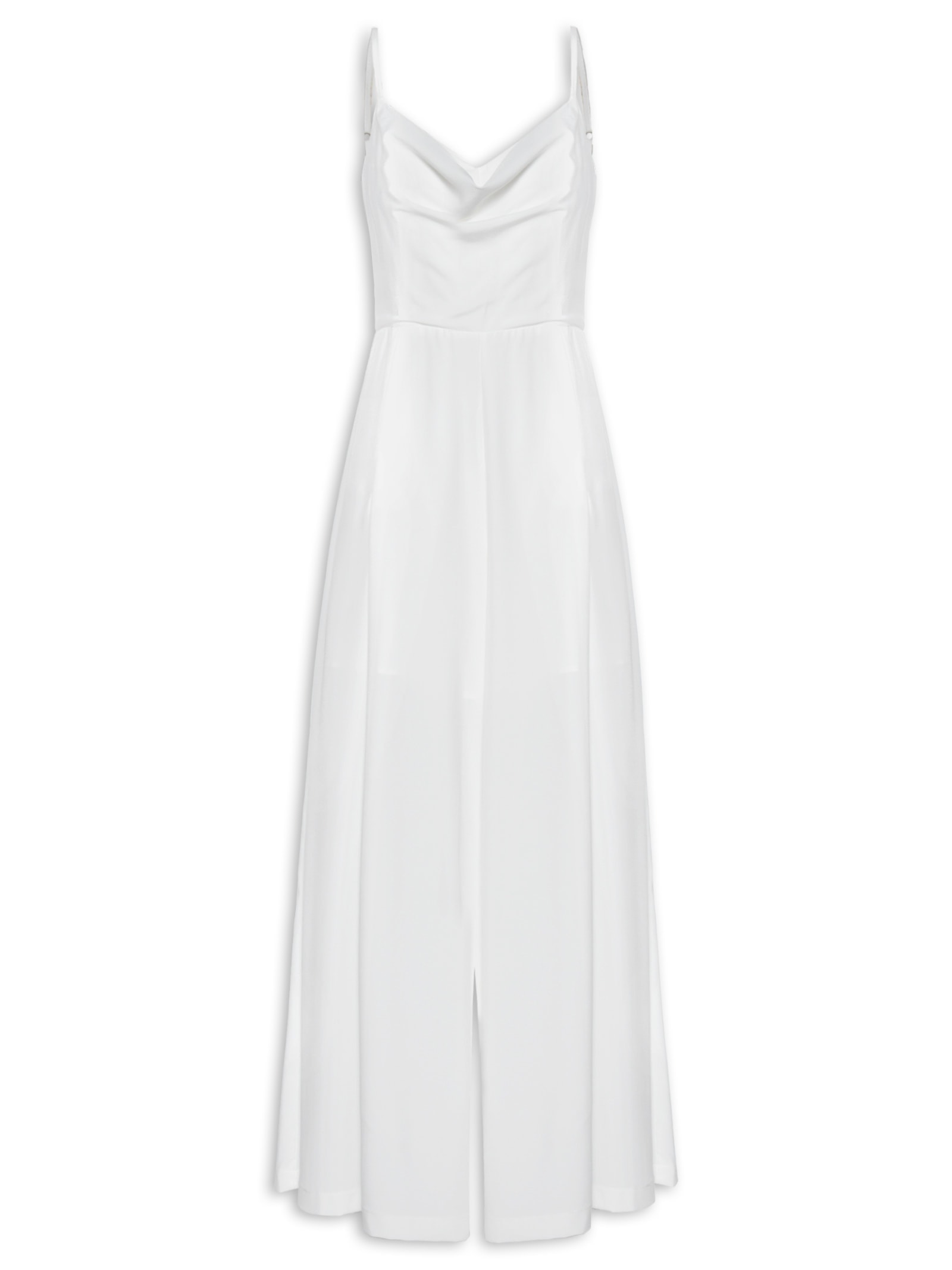 Macacão Feminino Com Decote Degagê Branco Market 33