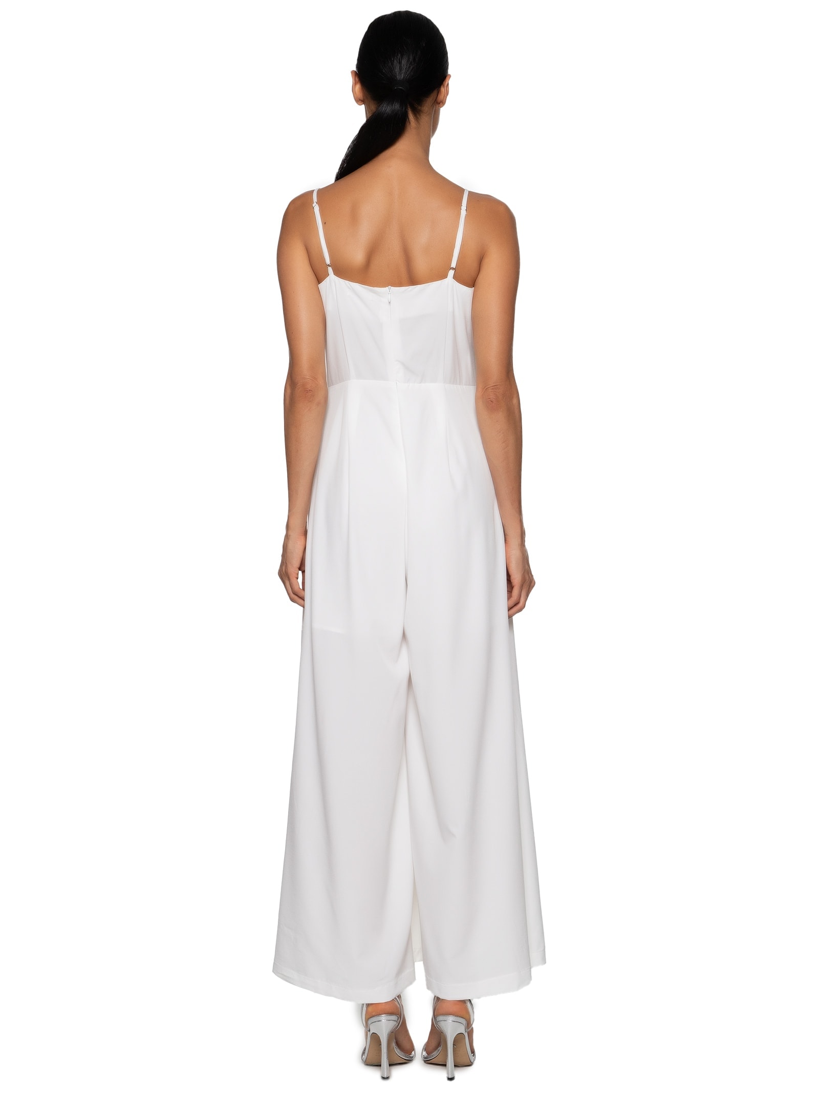 Macacão Feminino Com Decote Degagê Branco Market 33