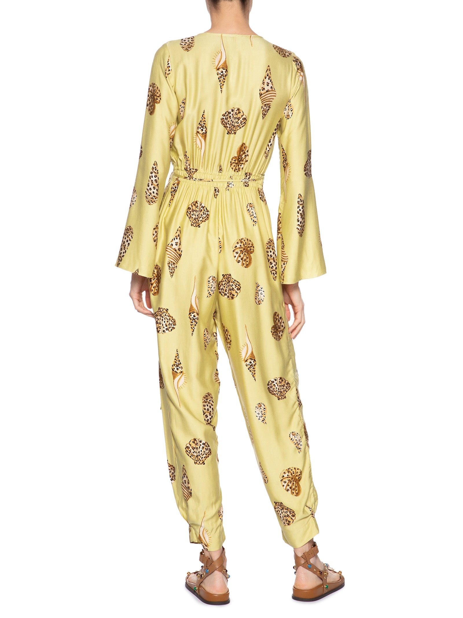 Macacão Feminino Concha Pintada Verde Farm