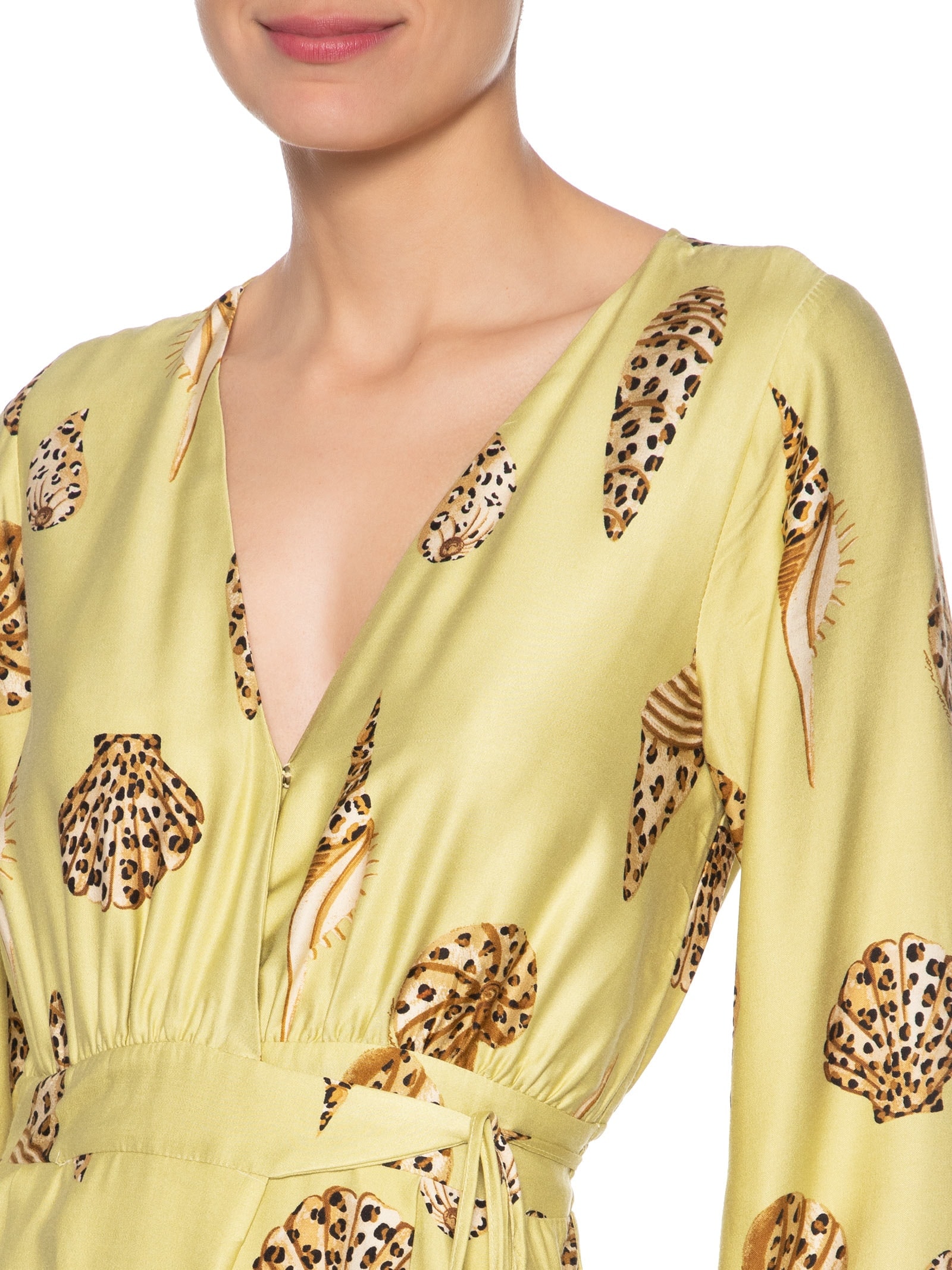 Macacão Feminino Concha Pintada Verde Farm