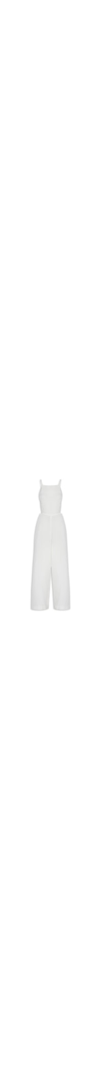 Macacão Feminino Cotton Alça - Off White