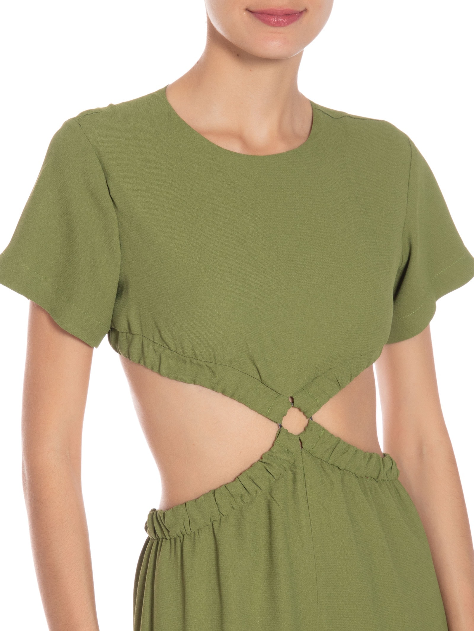 Macacão Feminino Crepe Verde '2Essential