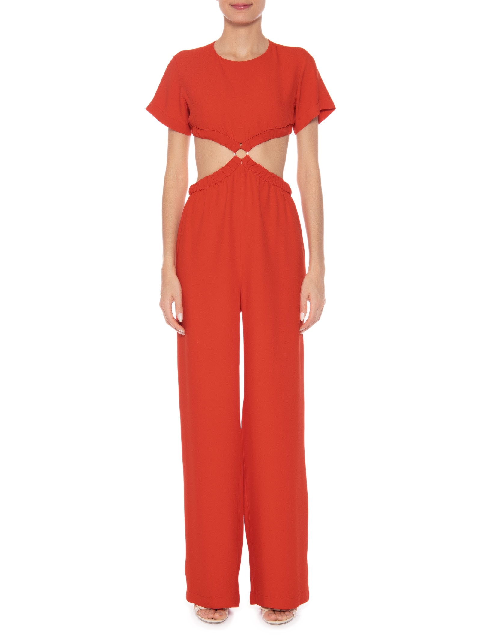 Macacão Feminino Crepe Vermelho '2Essential