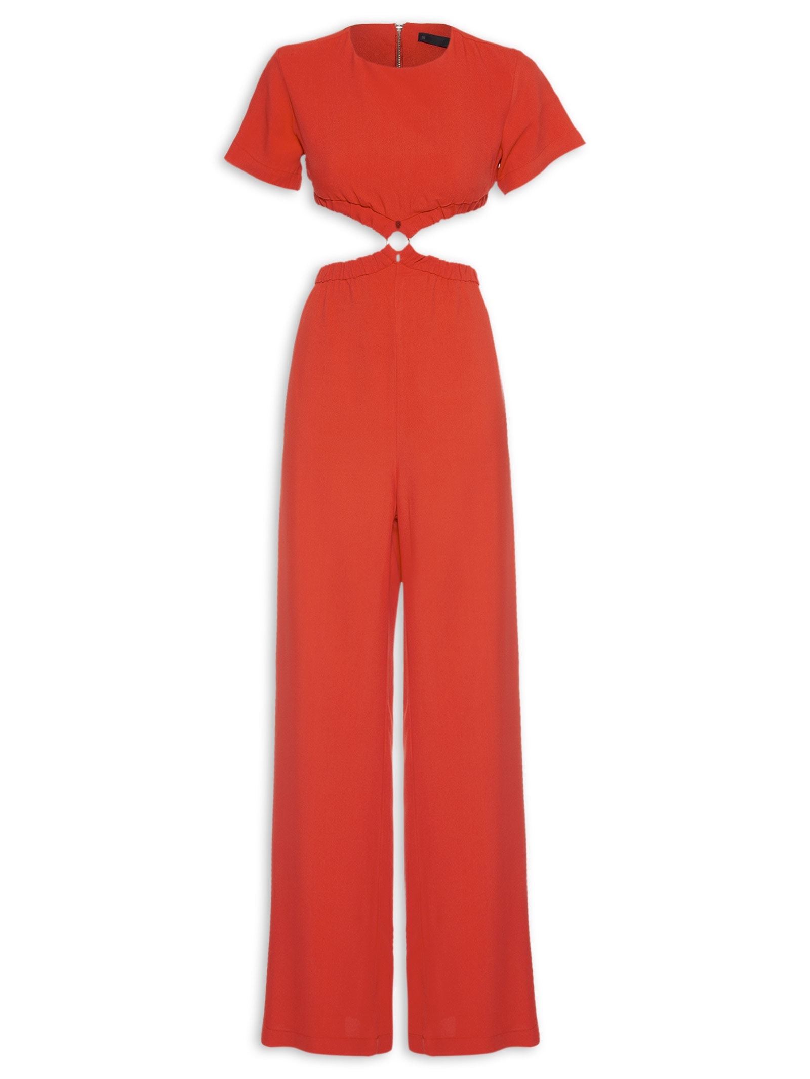 Macacão Feminino Crepe Vermelho '2Essential