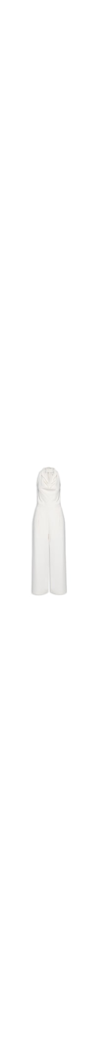 Macacão Feminino Decote Degagê – Off White