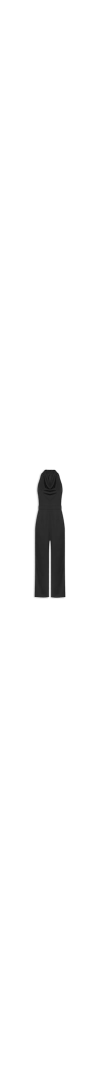 Macacão Feminino Decote Degagê – Preto
