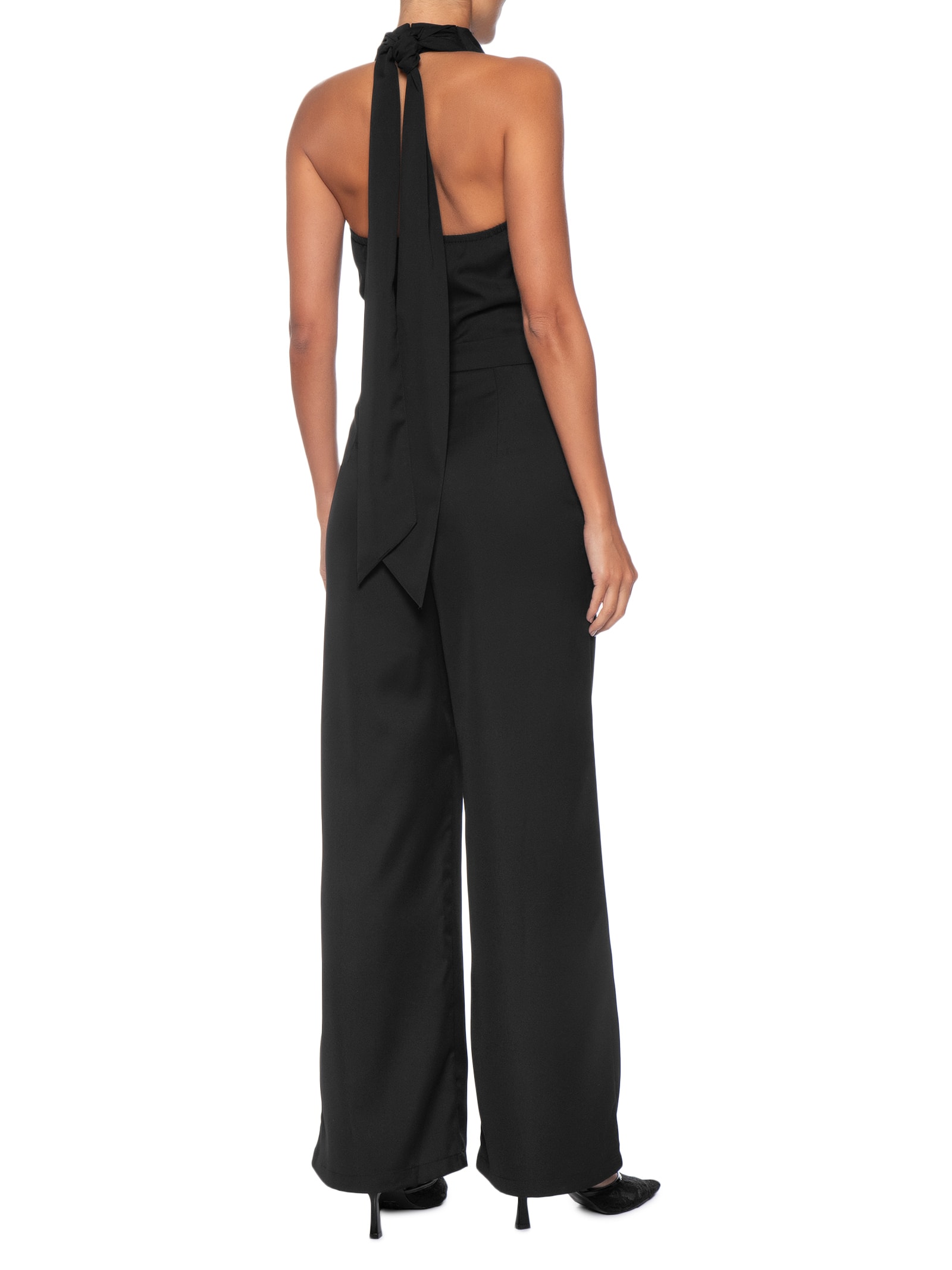 Macacão Feminino Decote Degagê  – Preto '2Essential