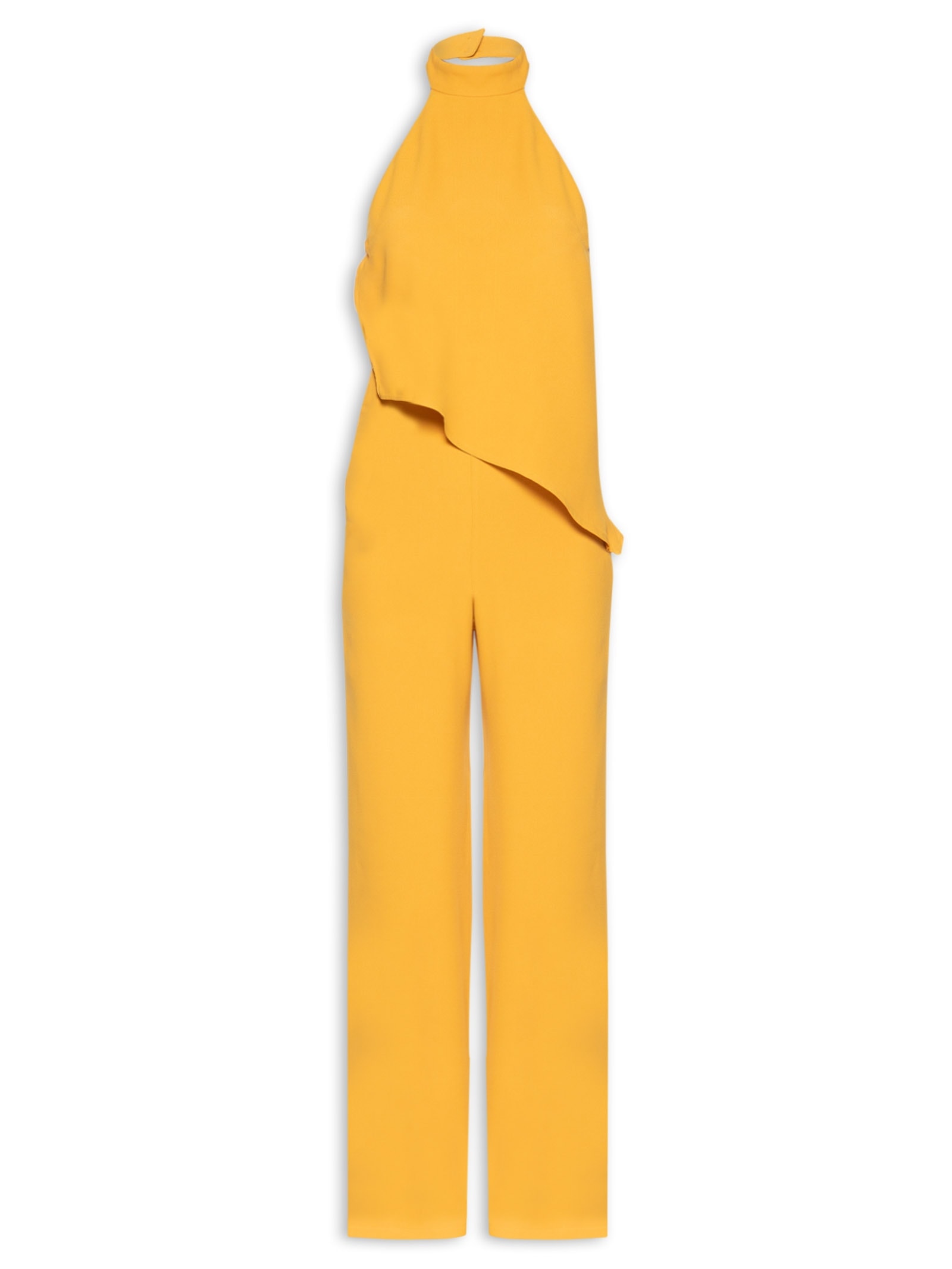 Macacão Feminino Em Crepe Amarelo '2Essential