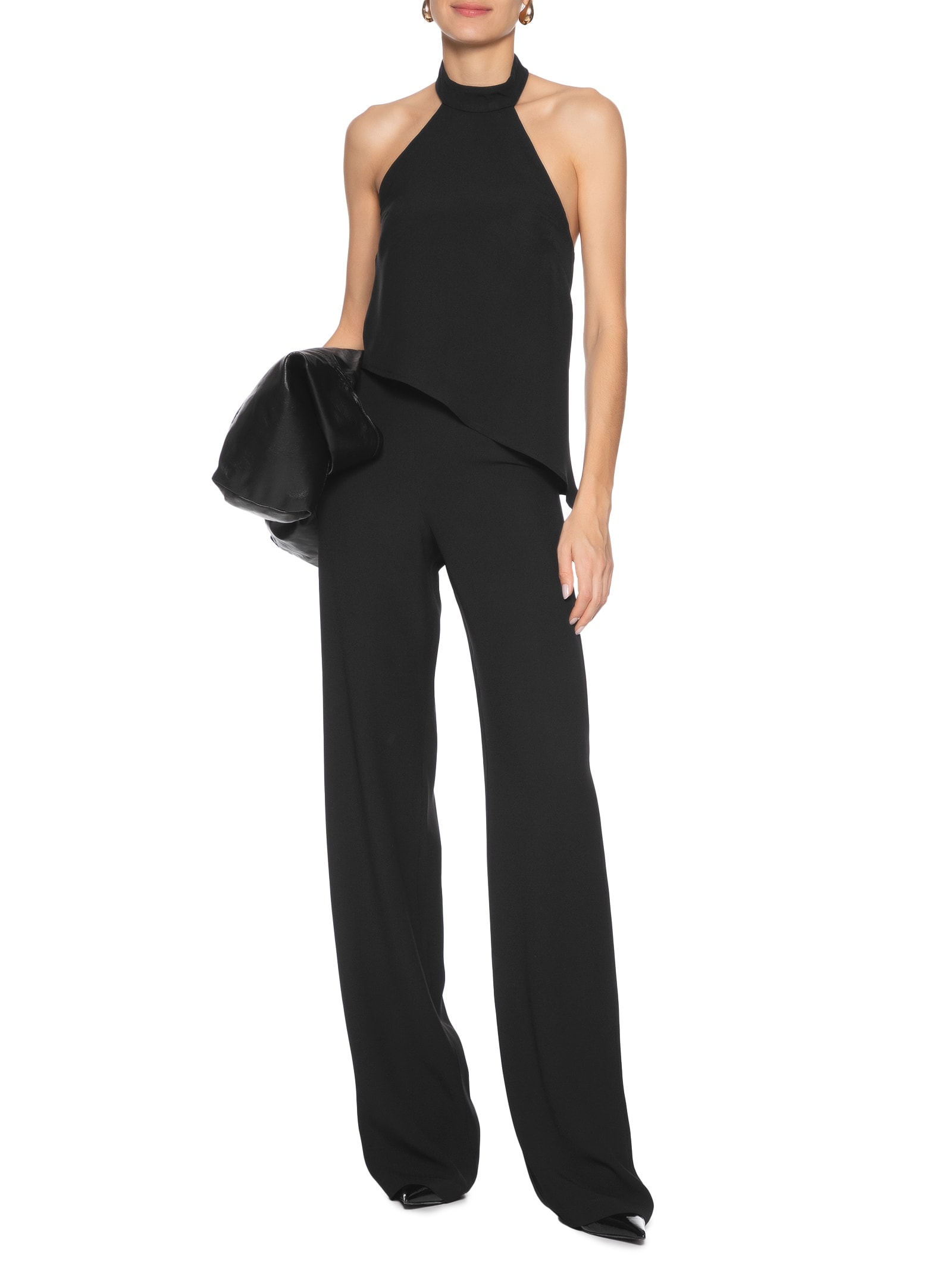 Macacão Feminino Em Crepe Preto '2Essential